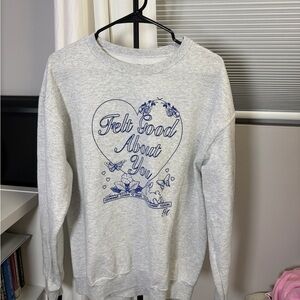 Gray Graphic Women's Sweater